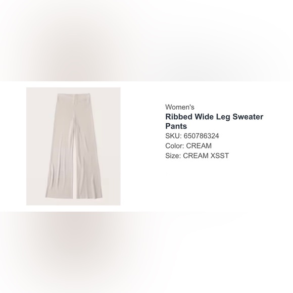 Wide Leg Sweater Pants - Picture 2 of 3